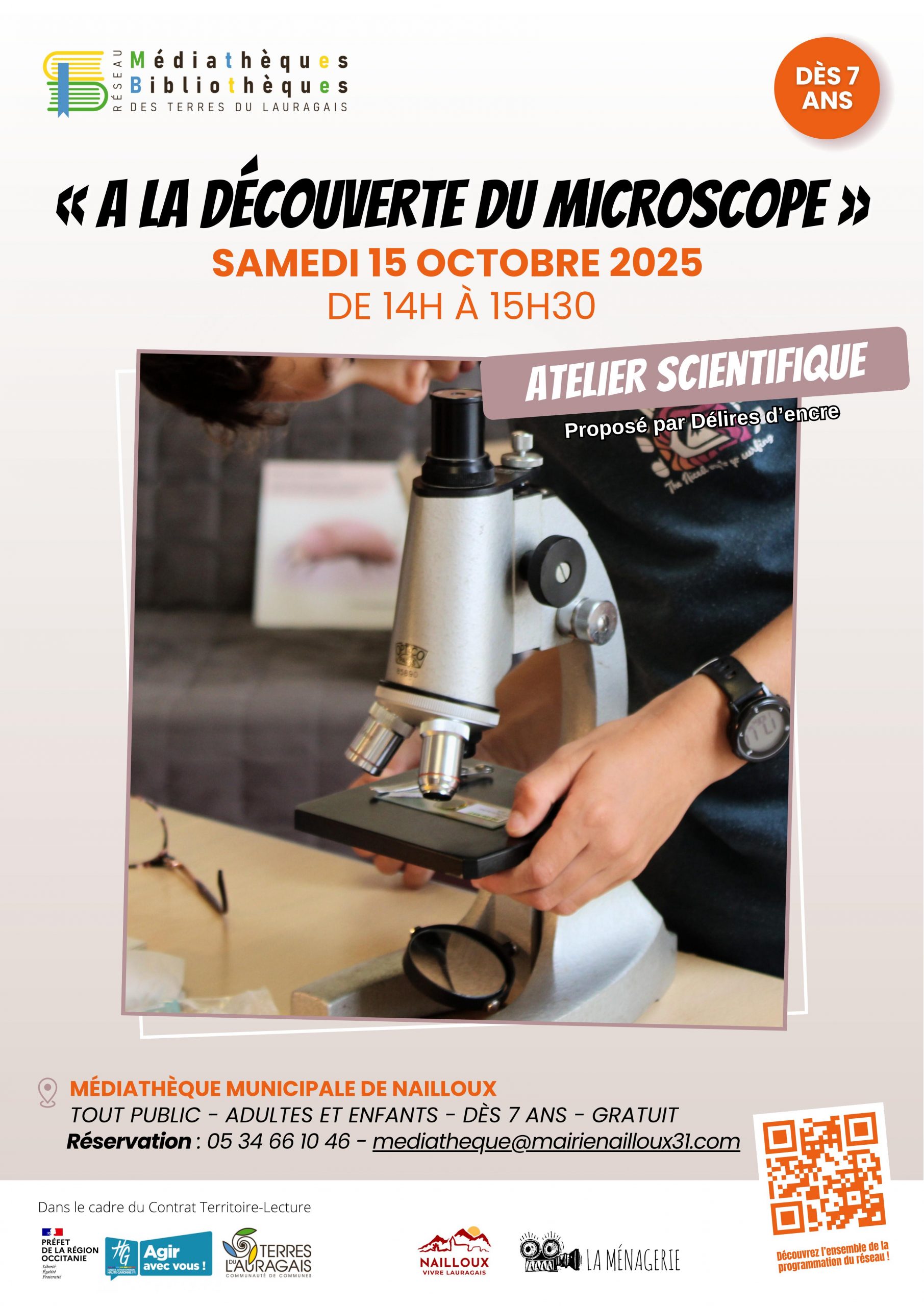 Atelier A la découverte du microscope - Délires d'encre