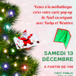 Atelier Carte Pop-up de Noël