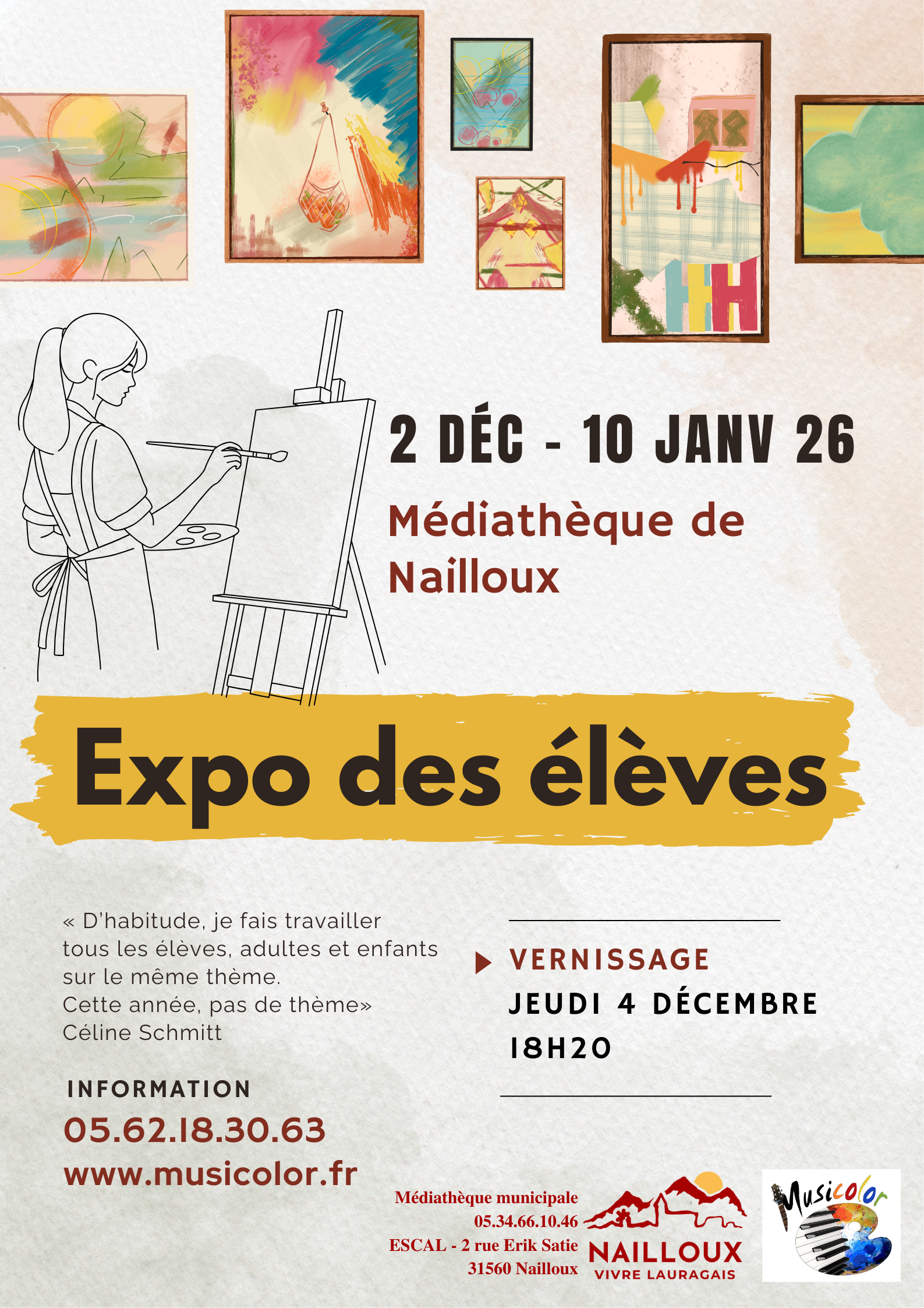Exposition des élèves par Musicolor