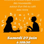 Café littéraire - Nouveautés